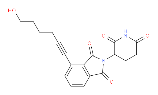 2-(2,6-dioxopiperidin-3-yl)-4-(6-hydroxyhex-1-yn-1-yl)isoindoline-1,3-dione