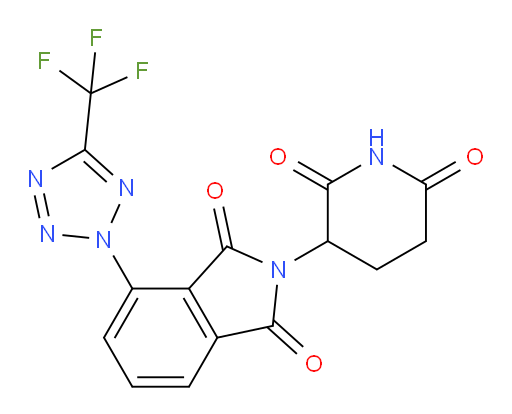 2-(2,6-dioxopiperidin-3-yl)-4-(5-(trifluoromethyl)-2H-tetrazol-2-yl)isoindoline-1,3-dione