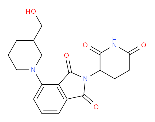 2-(2,6-dioxopiperidin-3-yl)-4-(3-(hydroxymethyl)piperidin-1-yl)isoindoline-1,3-dione