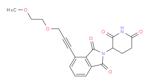 2-(2,6-dioxopiperidin-3-yl)-4-(3-(2-methoxyethoxy)prop-1-yn-1-yl)isoindoline-1,3-dione