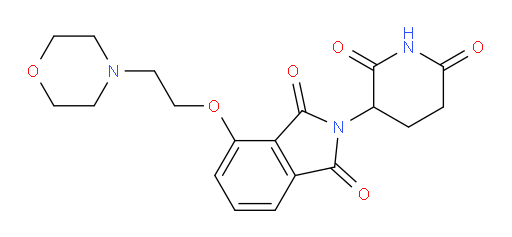 2-(2,6-dioxopiperidin-3-yl)-4-(2-morpholinoethoxy)isoindoline-1,3-dione