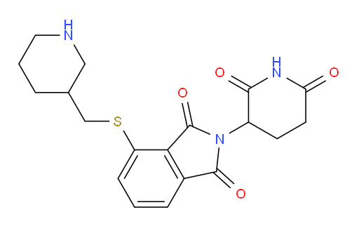 2-(2,6-dioxopiperidin-3-yl)-4-((piperidin-3-ylmethyl)thio)isoindoline-1,3-dione