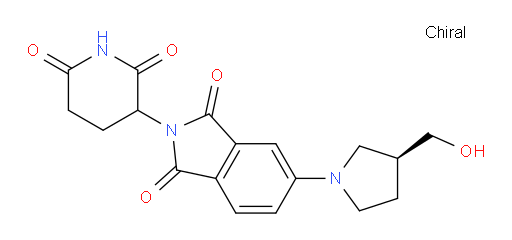 2-(2,6-dioxopiperidin-3-yl)-5-((S)-3-(hydroxymethyl)pyrrolidin-1-yl)isoindoline-1,3-dione