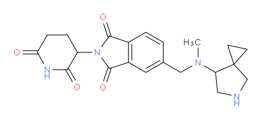 2-(2,6-dioxopiperidin-3-yl)-5-((methyl(5-azaspiro[2.4]heptan-7-yl)amino)methyl)isoindoline-1,3-dione
