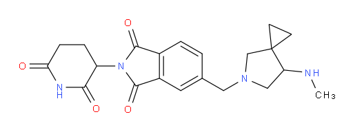 2-(2,6-dioxopiperidin-3-yl)-5-((7-(methylamino)-5-azaspiro[2.4]heptan-5-yl)methyl)isoindoline-1,3-dione