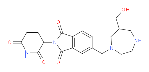 2-(2,6-dioxopiperidin-3-yl)-5-((6-(hydroxymethyl)-1,4-diazepan-1-yl)methyl)isoindoline-1,3-dione