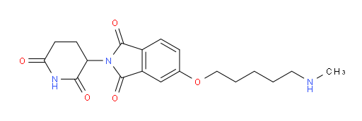 2-(2,6-dioxopiperidin-3-yl)-5-((5-(methylamino)pentyl)oxy)isoindoline-1,3-dione