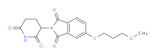 2-(2,6-dioxopiperidin-3-yl)-5-((3-methoxypropyl)thio)isoindoline-1,3-dione