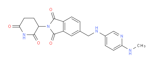 2-(2,6-dioxopiperidin-3-yl)-5-(((6-(methylamino)pyridin-3-yl)amino)methyl)isoindoline-1,3-dione