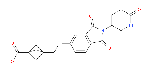 3-(((2-(2,6-dioxopiperidin-3-yl)-1,3-dioxoisoindolin-5-yl)amino)methyl)bicyclo[1.1.1]pentane-1-carboxylic acid