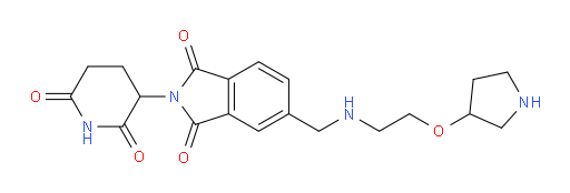2-(2,6-dioxopiperidin-3-yl)-5-(((2-(pyrrolidin-3-yloxy)ethyl)amino)methyl)isoindoline-1,3-dione