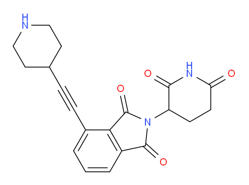 2-(2,6-dioxopiperidin-3-yl)-4-(piperidin-4-ylethynyl)isoindoline-1,3-dione