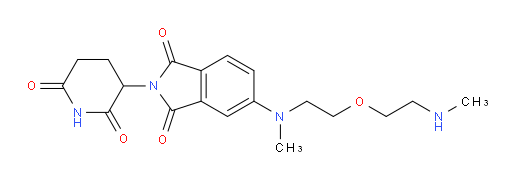 2-(2,6-dioxopiperidin-3-yl)-5-(methyl(2-(2-(methylamino)ethoxy)ethyl)amino)isoindoline-1,3-dione