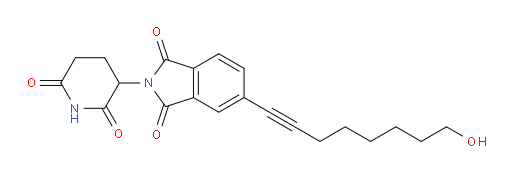 2-(2,6-dioxopiperidin-3-yl)-5-(8-hydroxyoct-1-yn-1-yl)isoindoline-1,3-dione