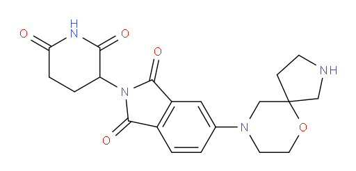 2-(2,6-dioxopiperidin-3-yl)-5-(6-oxa-2,9-diazaspiro[4.5]decan-9-yl)isoindoline-1,3-dione