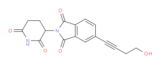 2-(2,6-dioxopiperidin-3-yl)-5-(4-hydroxybut-1-yn-1-yl)isoindoline-1,3-dione