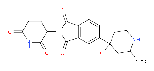 2-(2,6-dioxopiperidin-3-yl)-5-(4-hydroxy-2-methylpiperidin-4-yl)isoindoline-1,3-dione
