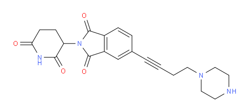 2-(2,6-dioxopiperidin-3-yl)-5-(4-(piperazin-1-yl)but-1-yn-1-yl)isoindoline-1,3-dione
