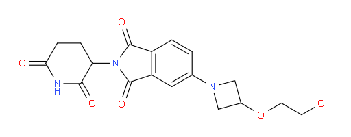 2-(2,6-dioxopiperidin-3-yl)-5-(3-(2-hydroxyethoxy)azetidin-1-yl)isoindoline-1,3-dione