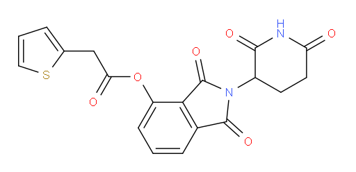 2-(2,6-dioxopiperidin-3-yl)-1,3-dioxoisoindolin-4-yl 2-(thiophen-2-yl)acetate