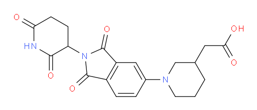 2-(1-(2-(2,6-dioxopiperidin-3-yl)-1,3-dioxoisoindolin-5-yl)piperidin-3-yl)acetic acid
