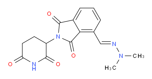 (E)-4-((2,2-dimethylhydrazono)methyl)-2-(2,6-dioxopiperidin-3-yl)isoindoline-1,3-dione