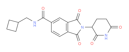 N-(cyclobutylmethyl)-2-(2,6-dioxopiperidin-3-yl)-1,3-dioxoisoindoline-5-carboxamide
