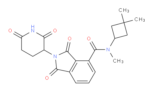 N-(3,3-dimethylcyclobutyl)-2-(2,6-dioxopiperidin-3-yl)-N-methyl-1,3-dioxoisoindoline-4-carboxamide