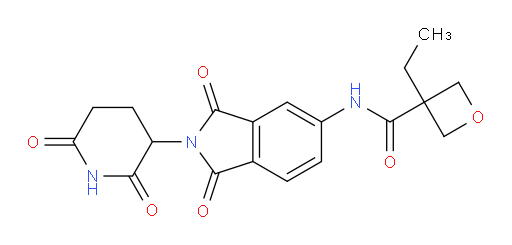 N-(2-(2,6-dioxopiperidin-3-yl)-1,3-dioxoisoindolin-5-yl)-3-ethyloxetane-3-carboxamide