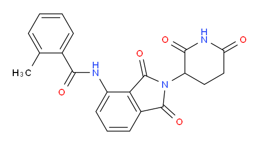 N-(2-(2,6-dioxopiperidin-3-yl)-1,3-dioxoisoindolin-4-yl)-2-methylbenzamide