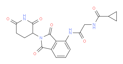 N-(2-((2-(2,6-dioxopiperidin-3-yl)-1,3-dioxoisoindolin-4-yl)amino)-2-oxoethyl)cyclopropanecarboxamide