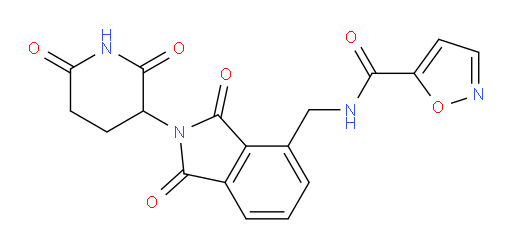 N-((2-(2,6-dioxopiperidin-3-yl)-1,3-dioxoisoindolin-4-yl)methyl)isoxazole-5-carboxamide