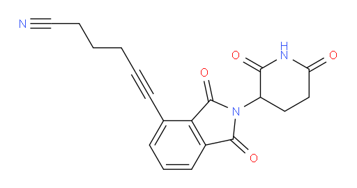 6-(2-(2,6-dioxopiperidin-3-yl)-1,3-dioxoisoindolin-4-yl)hex-5-ynenitrile