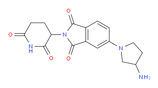 5-(3-aminopyrrolidin-1-yl)-2-(2,6-dioxopiperidin-3-yl)isoindoline-1,3-dione