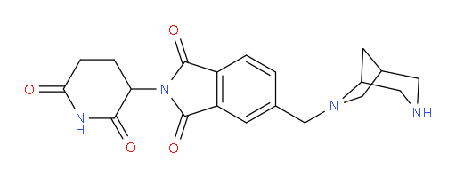 5-(3,6-diazabicyclo[3.2.1]octan-6-ylmethyl)-2-(2,6-dioxopiperidin-3-yl)isoindoline-1,3-dione