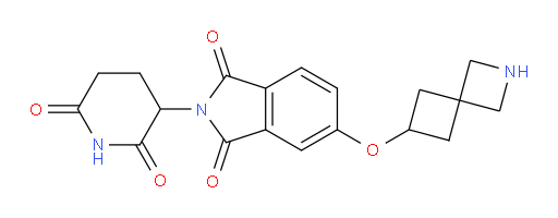 5-(2-azaspiro[3.3]heptan-6-yloxy)-2-(2,6-dioxopiperidin-3-yl)isoindoline-1,3-dione