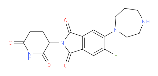 5-(1,4-diazepan-1-yl)-2-(2,6-dioxopiperidin-3-yl)-6-fluoroisoindoline-1,3-dione