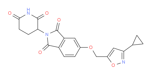 5-((3-cyclopropylisoxazol-5-yl)methoxy)-2-(2,6-dioxopiperidin-3-yl)isoindoline-1,3-dione