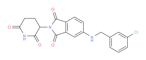 5-((3-chlorobenzyl)amino)-2-(2,6-dioxopiperidin-3-yl)isoindoline-1,3-dione