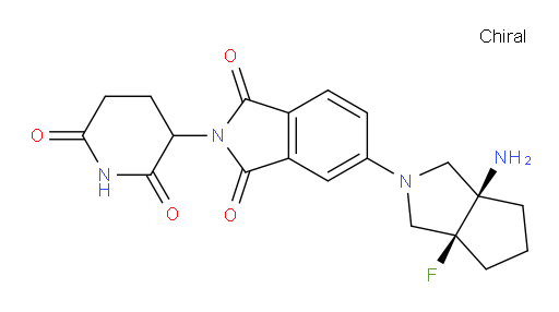 5-((3aR,6aS)-3a-amino-6a-fluorohexahydrocyclopenta[c]pyrrol-2(1H)-yl)-2-(2,6-dioxopiperidin-3-yl)isoindoline-1,3-dione
