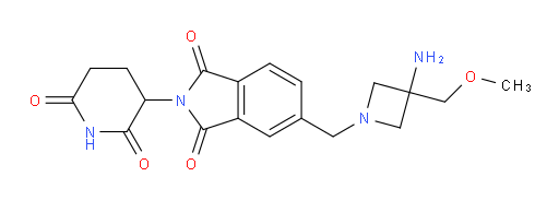 5-((3-amino-3-(methoxymethyl)azetidin-1-yl)methyl)-2-(2,6-dioxopiperidin-3-yl)isoindoline-1,3-dione
