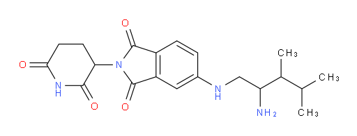 5-((2-amino-3,4-dimethylpentyl)amino)-2-(2,6-dioxopiperidin-3-yl)isoindoline-1,3-dione