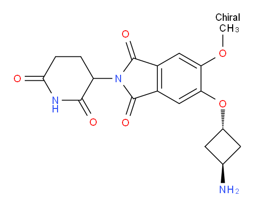 5-((1r,3r)-3-aminocyclobutoxy)-2-(2,6-dioxopiperidin-3-yl)-6-methoxyisoindoline-1,3-dione