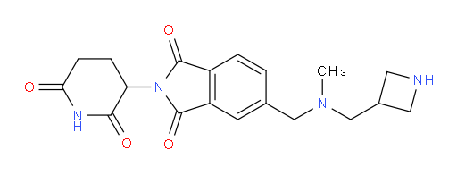 5-(((azetidin-3-ylmethyl)(methyl)amino)methyl)-2-(2,6-dioxopiperidin-3-yl)isoindoline-1,3-dione