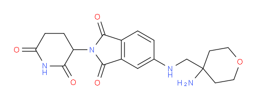 5-(((4-aminotetrahydro-2H-pyran-4-yl)methyl)amino)-2-(2,6-dioxopiperidin-3-yl)isoindoline-1,3-dione