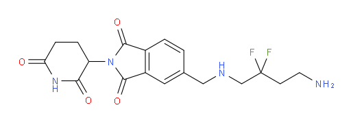 5-(((4-amino-2,2-difluorobutyl)amino)methyl)-2-(2,6-dioxopiperidin-3-yl)isoindoline-1,3-dione