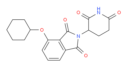 4-(cyclohexyloxy)-2-(2,6-dioxopiperidin-3-yl)isoindoline-1,3-dione