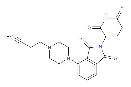 4-(4-(but-3-yn-1-yl)piperazin-1-yl)-2-(2,6-dioxopiperidin-3-yl)isoindoline-1,3-dione