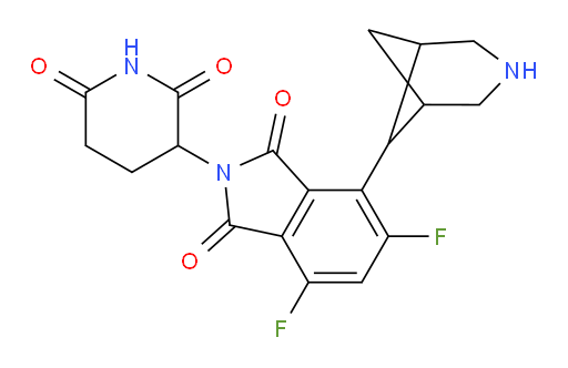 4-(3-azabicyclo[3.1.1]heptan-6-yl)-2-(2,6-dioxopiperidin-3-yl)-5,7-difluoroisoindoline-1,3-dione