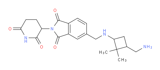 5-(((3-(aminomethyl)-2,2-dimethylcyclobutyl)amino)methyl)-2-(2,6-dioxopiperidin-3-yl)isoindoline-1,3-dione